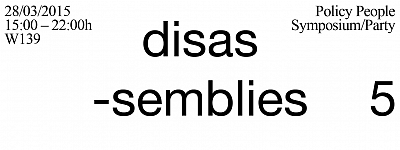 Disassemblies 5: Policy People