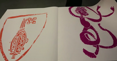 video: Cedar Lewisohn woodcuts books