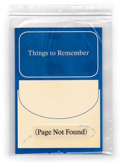 Things to Remember (Page Not Found)