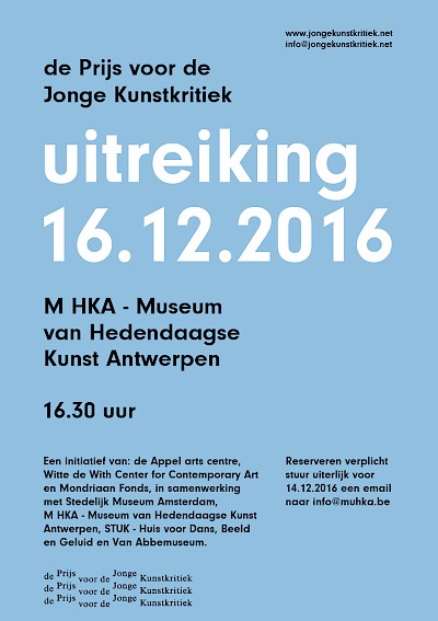 De Prijs voor de Jonge Kunstkritiek